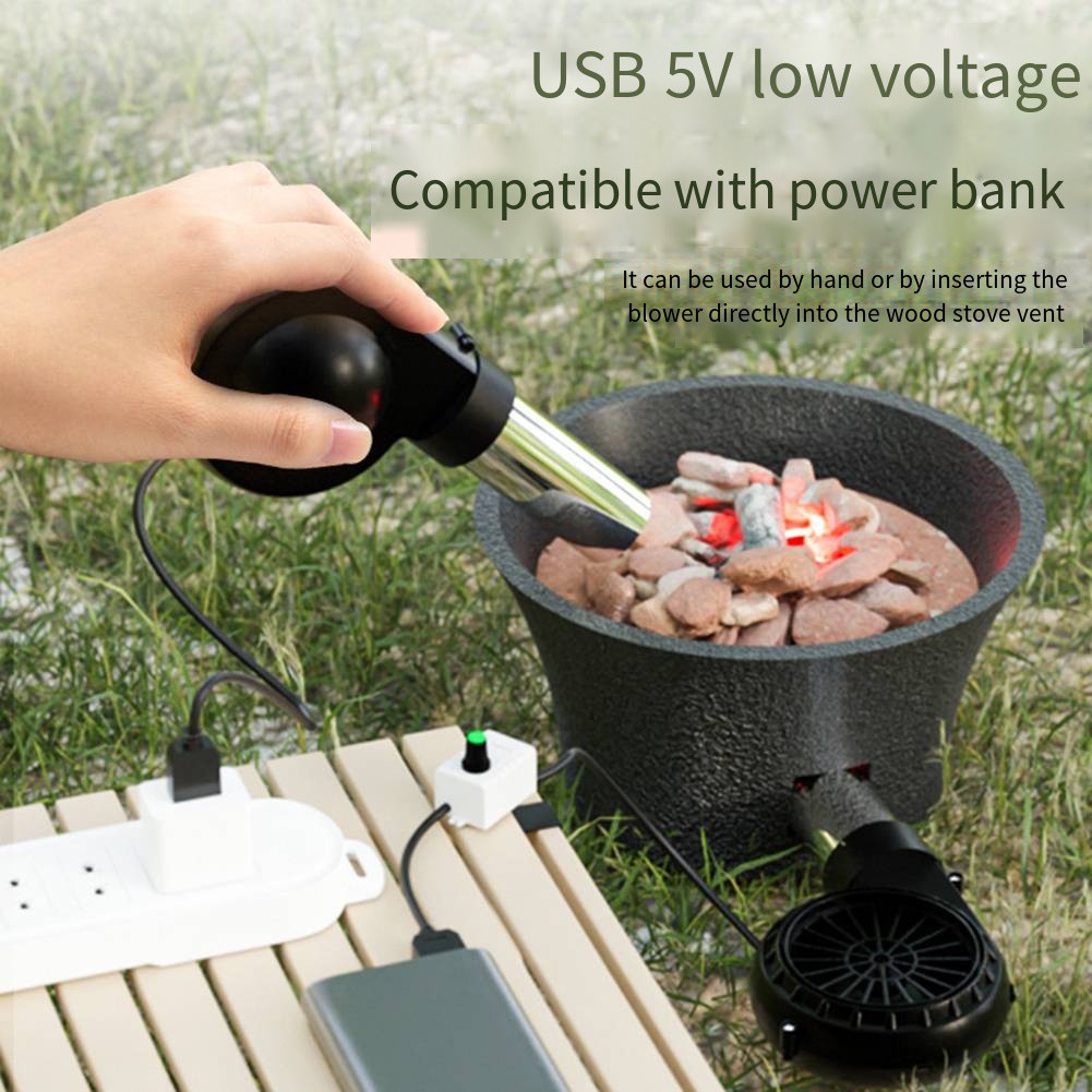 Einstellbare Geschwindigkeit USB BBQ Gebläse Leichter Ventilator für Camping u - Picture 30 of 36