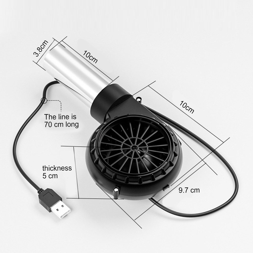 Einstellbare Geschwindigkeit USB BBQ Gebläse Leichter Ventilator für Camping u - Picture 24 of 36