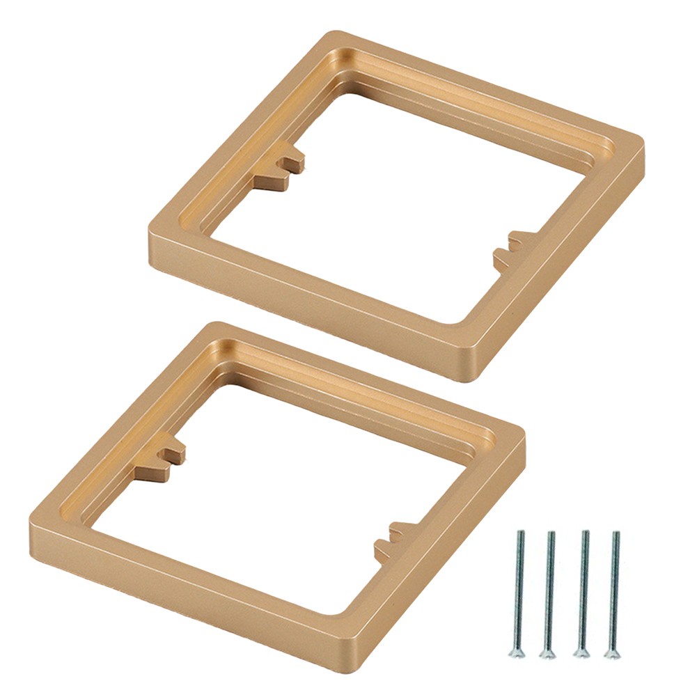 2pcs Square Socket Spacer 10MM for Single Gang Frame Plate with Screws - Bild 17 von 18