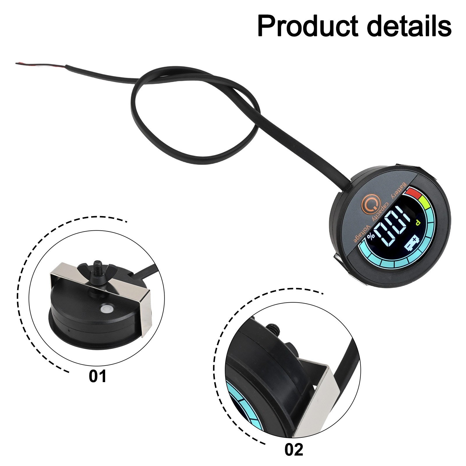 DC8100V Battery Capacity Tester with LCD Display for Voltage Measurement