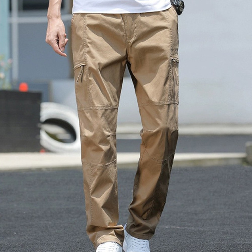 Stylish and Functional Men's Multi Pocket Cargo Trousers for Any Occasion - Picture 15 of 32