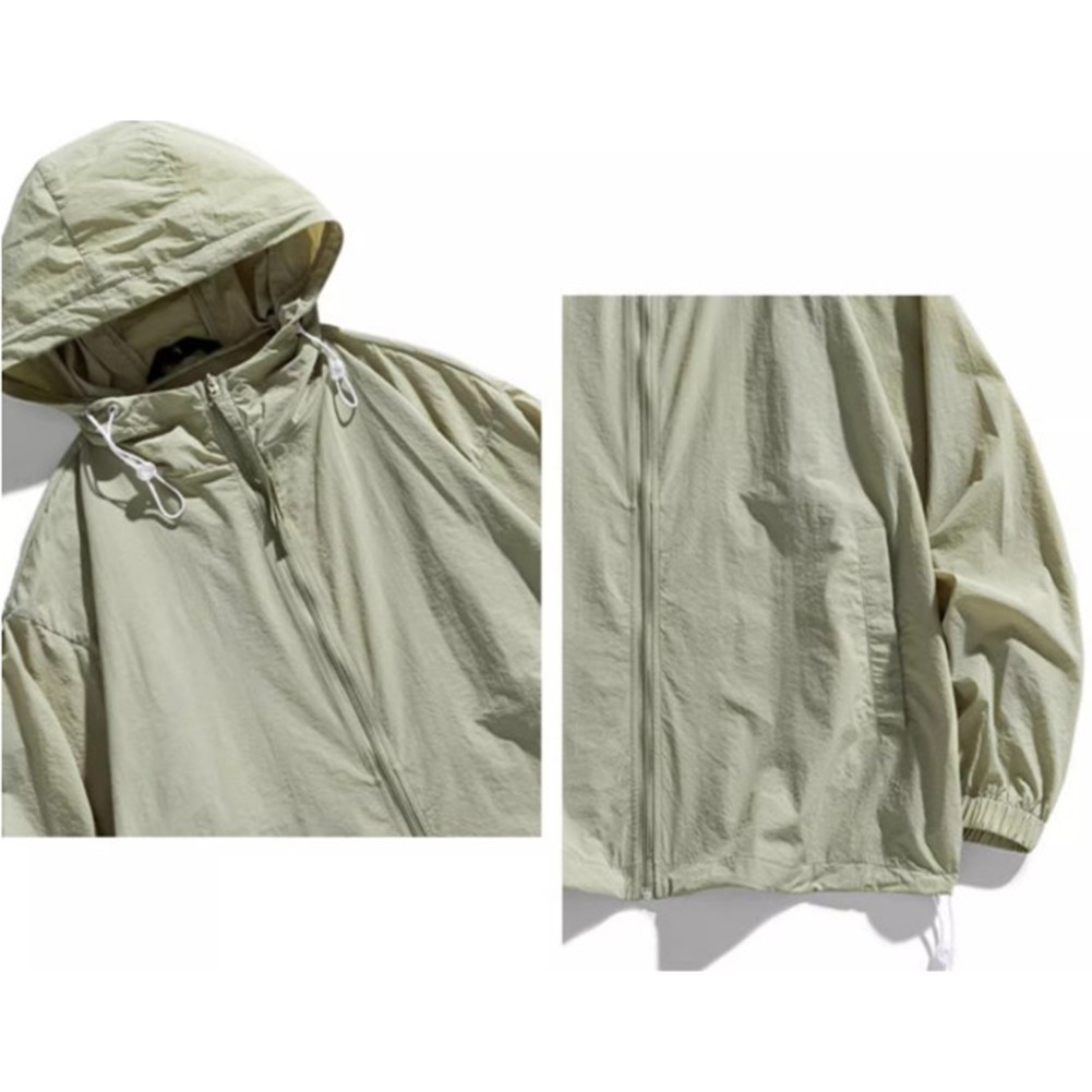Casual Men's Ice Silk Hooded Coat Breathable and Lightweight for Outdoor Fun - Picture 16 of 30