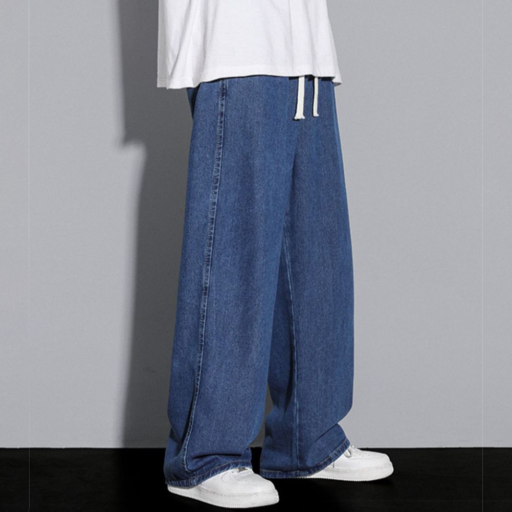 Jeans uomo alla moda con comodo elastico in vita da indossare tutto il giorno - Picture 14 of 24