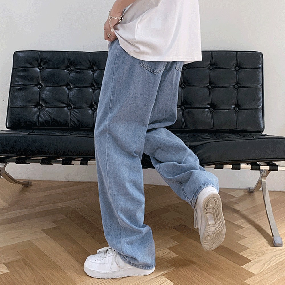 Bequeme einfarbige Herrenjeans im Drape Style für alle Jahreszeiten - Bild 17 von 48