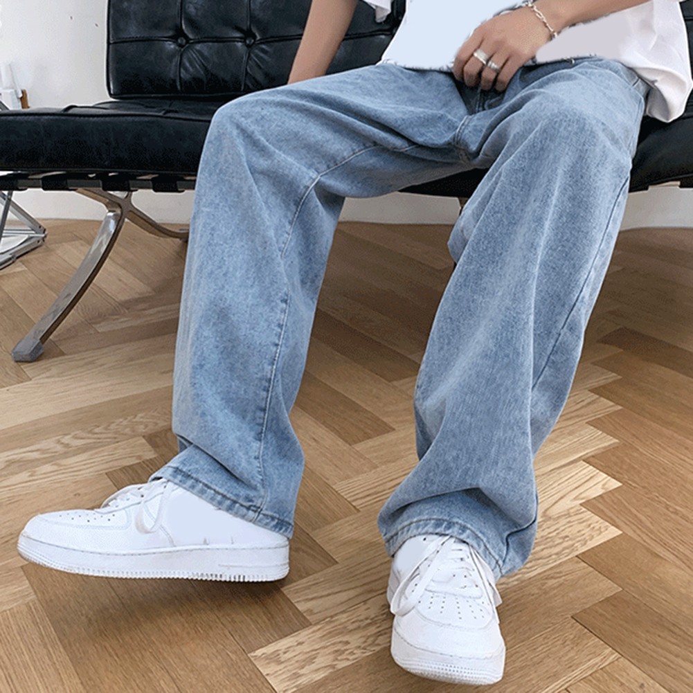 Bequeme einfarbige Herrenjeans im Drape Style für alle Jahreszeiten - Bild 13 von 48