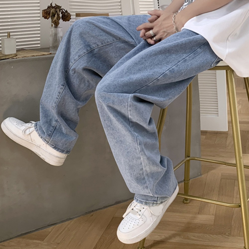 Bequeme einfarbige Herrenjeans im Drape Style für alle Jahreszeiten - Bild 16 von 48