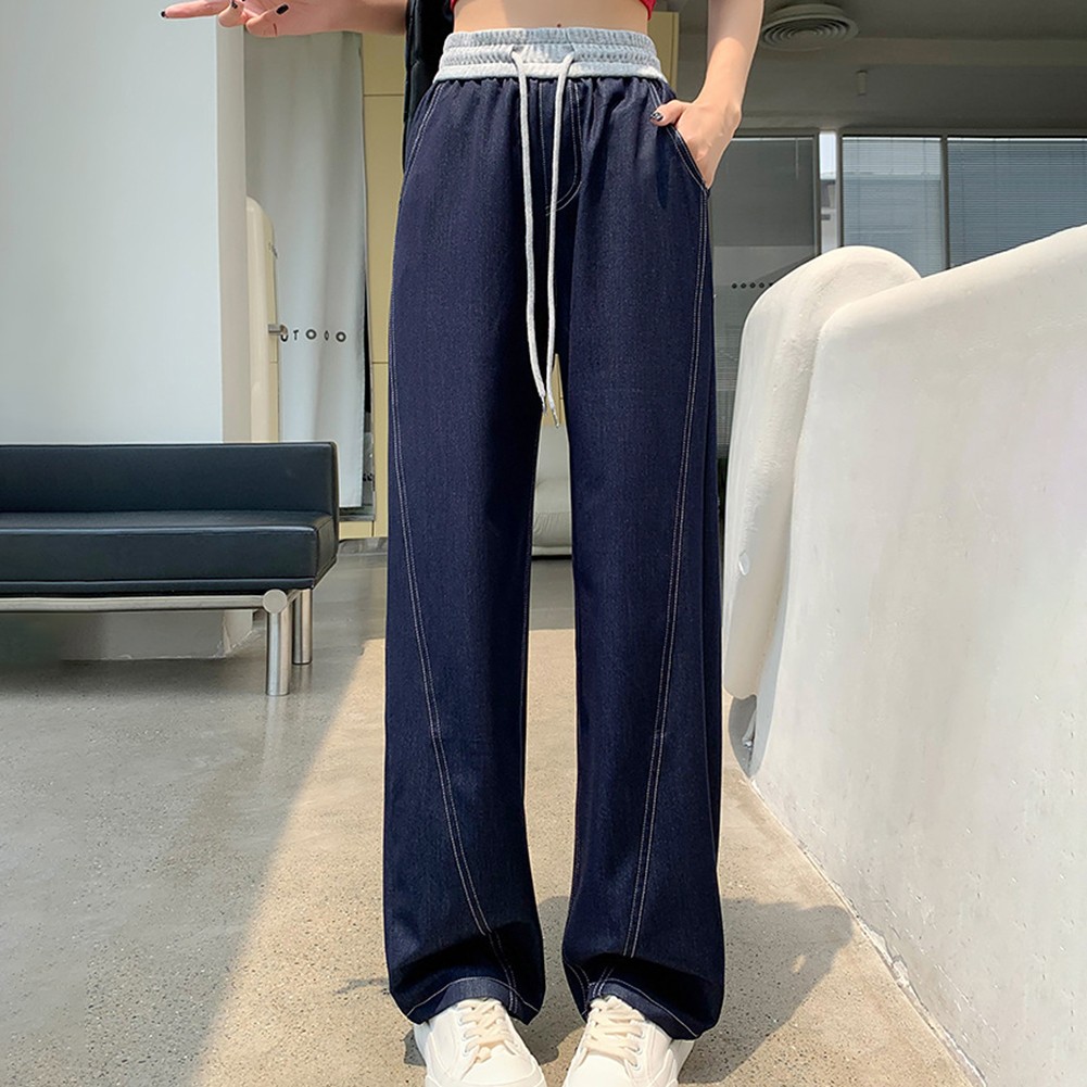 Gerade geschnittene Damen Hose aus bequemem Stoff mit hoher Taille - Bild 17 von 47
