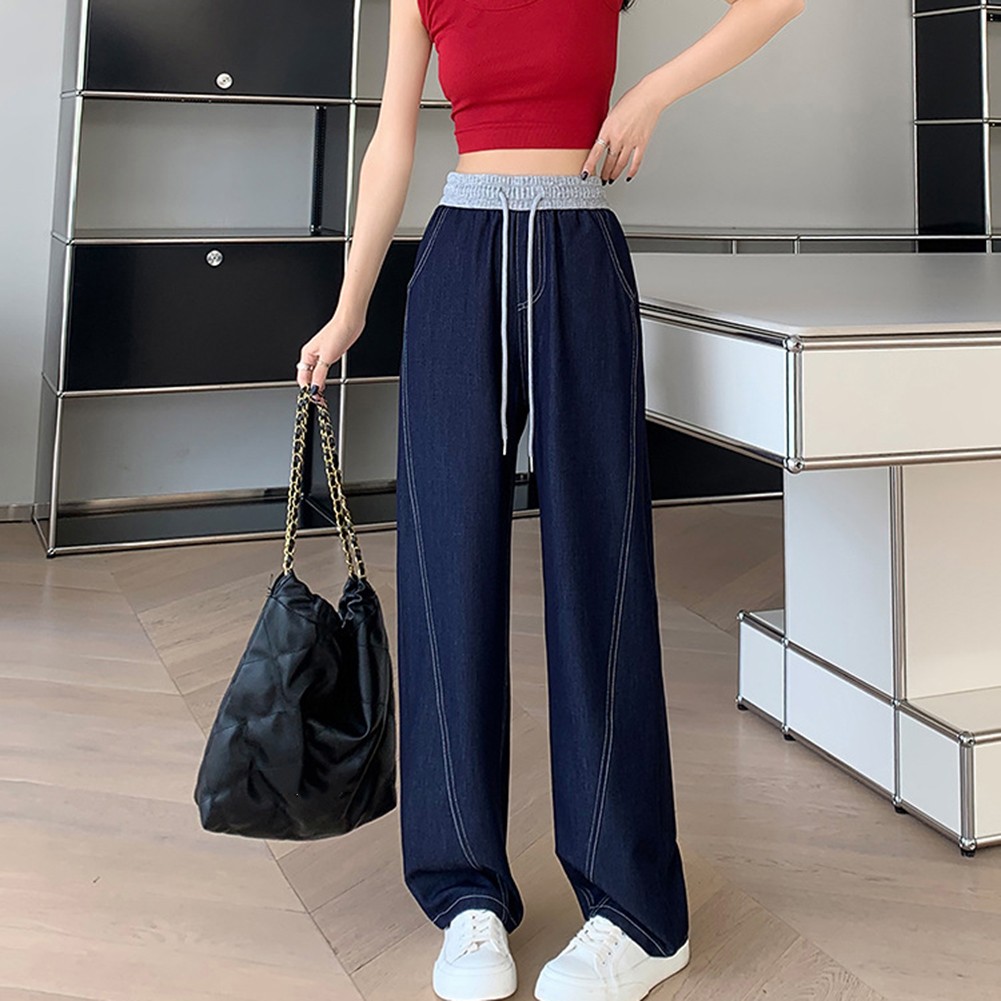 Gerade geschnittene Damen Hose aus bequemem Stoff mit hoher Taille - Bild 13 von 47