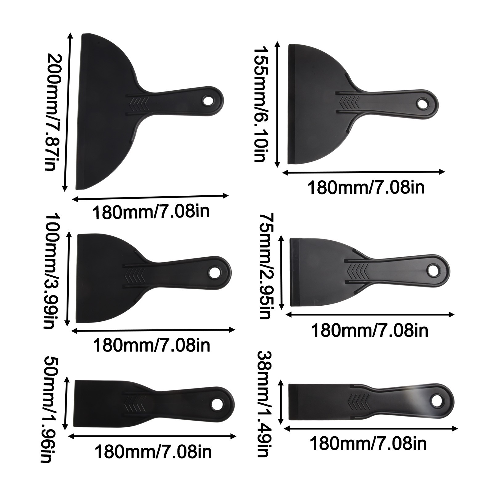 Plastic Spatula Set for Applying Plaster and Patching Walls Effectively - Picture 44 of 54