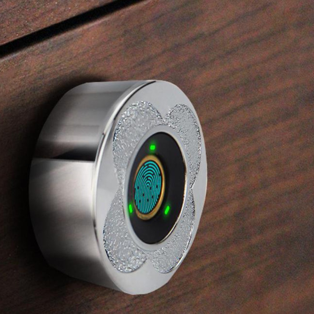 Fingerabdruckschloss Für Schränke 20mm - Biometrisches Schlosssystem Schwarz | Smart Lock Schubladen
