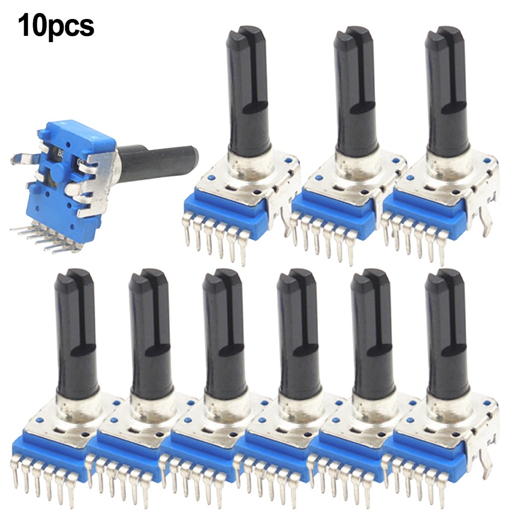 10 Pezzi RK12 B10K B20K B50K B100K Potenziometri 6 Pin per Facile Integrazione - Foto 16 di 35