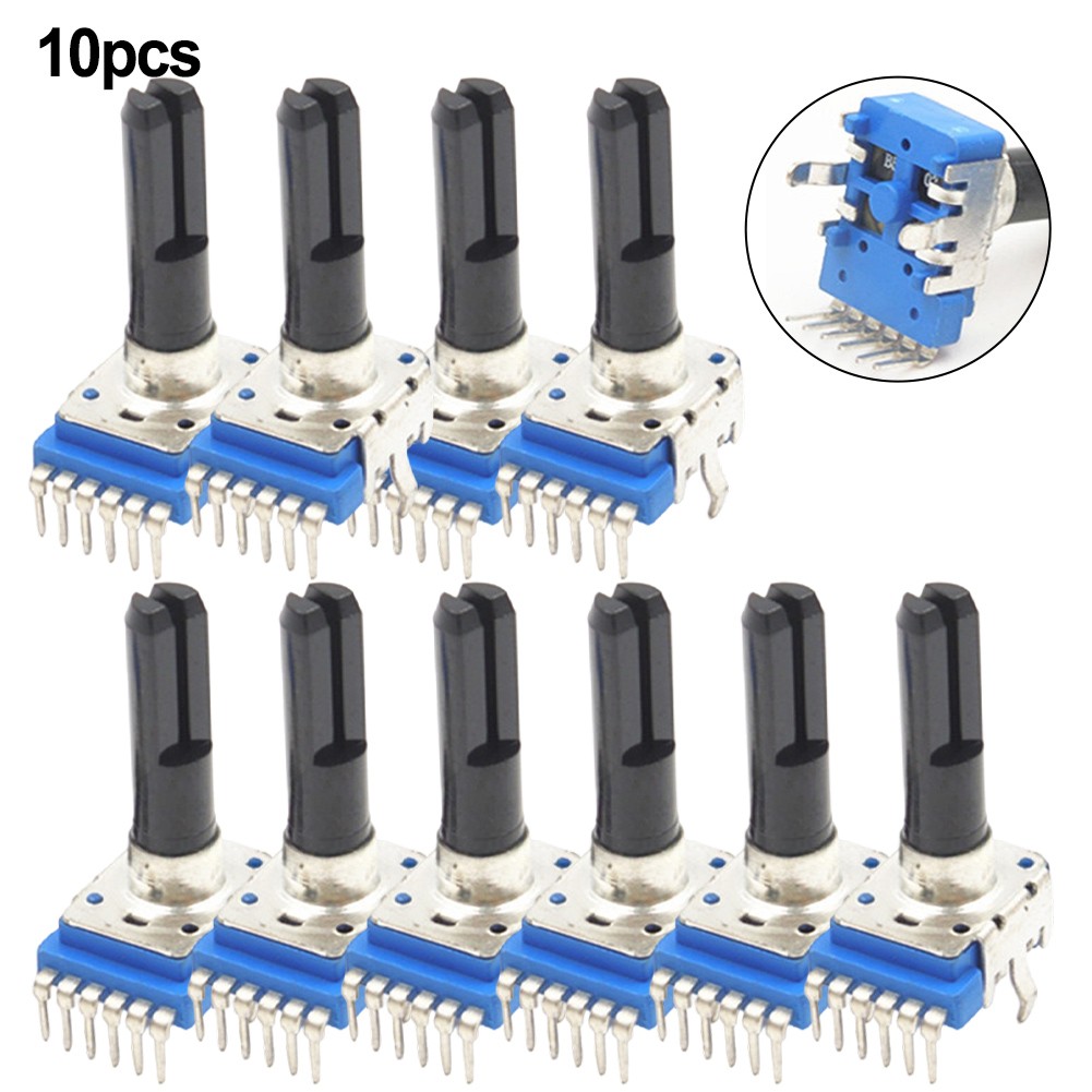 10 Pezzi RK12 B10K B20K B50K B100K Potenziometri 6 Pin per Facile Integrazione - Foto 17 di 35