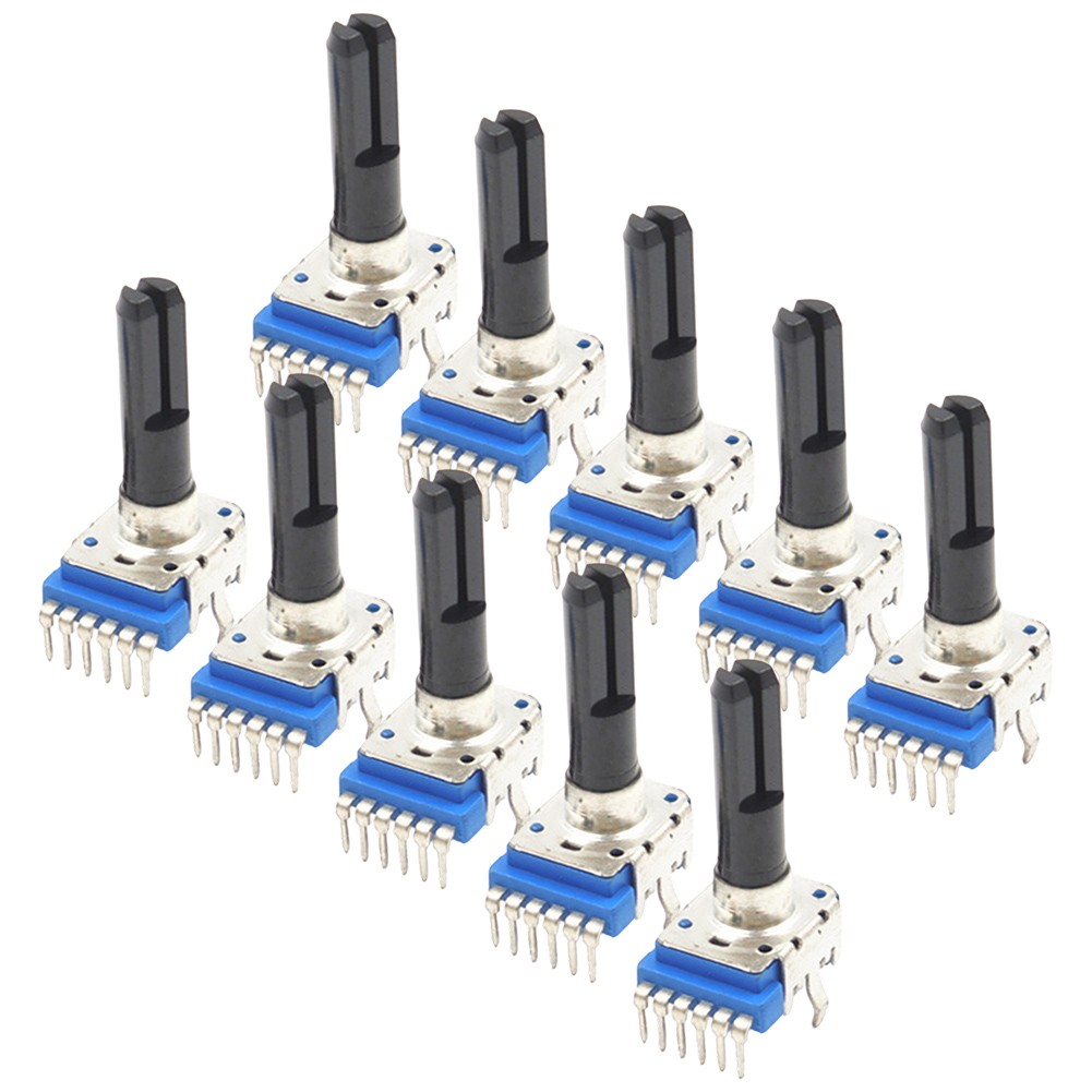 10 Pezzi RK12 B10K B20K B50K B100K Potenziometri 6 Pin per Facile Integrazione - Foto 14 di 35