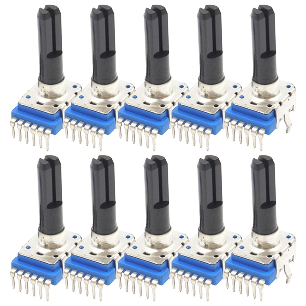 10 Pezzi RK12 B10K B20K B50K B100K Potenziometri 6 Pin per Facile Integrazione - Foto 13 di 35