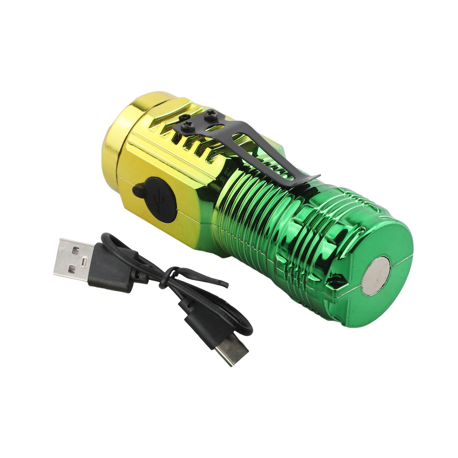 Kompakte und tragbare dreiäugige Taschenlampe für Outdoor Reisen superhelles Licht - Bild 28 von 31