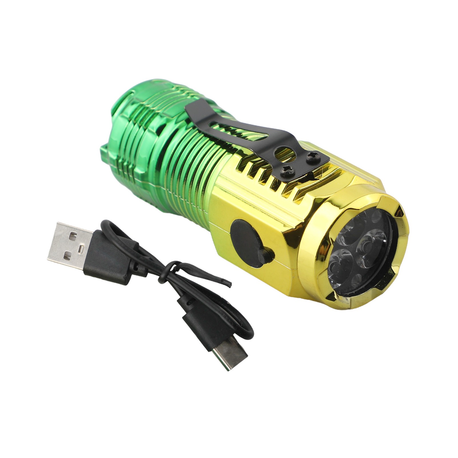 Kompakte und tragbare dreiäugige Taschenlampe für Outdoor Reisen superhelles Licht - Bild 20 von 31