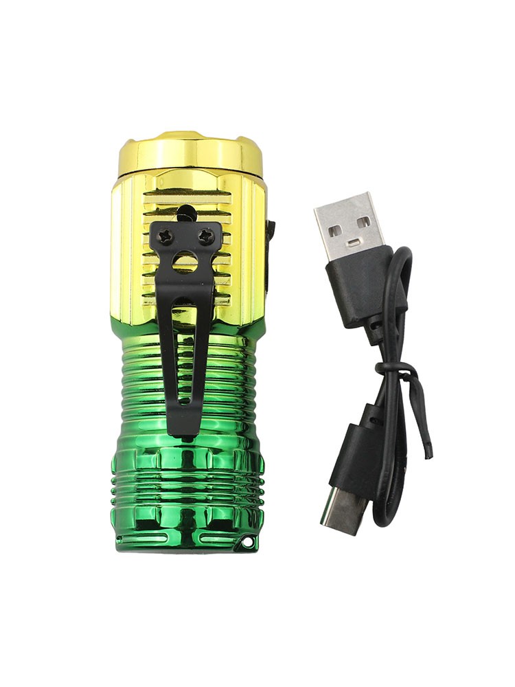 Kompakte und tragbare dreiäugige Taschenlampe für Outdoor Reisen superhelles Licht - Bild 30 von 31