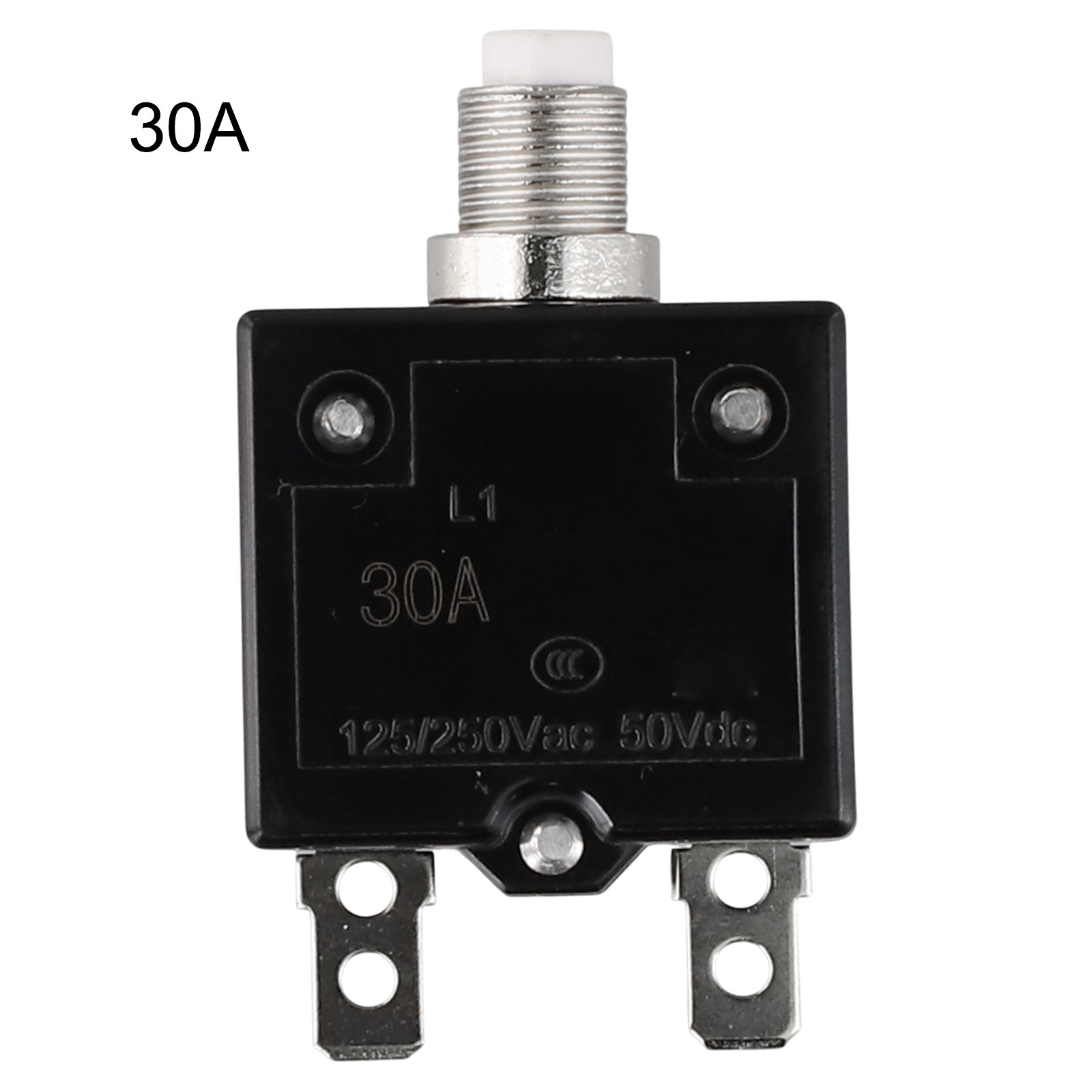 5A/10A/15A/20A/30AMP Resettable Circuit Breaker Panel Overload Protection Switch