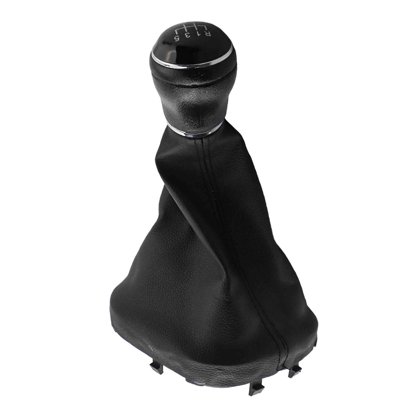 For Touran Compatible Black Shift Knob with Leather Boot for Manual 6 Speed - Picture 38 of 48
