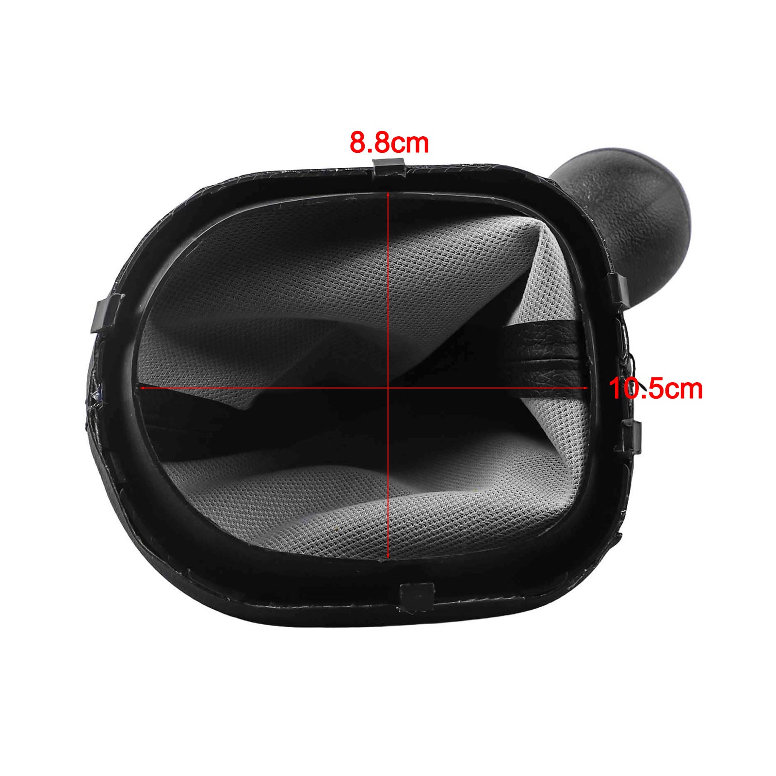 For Touran Compatible Black Shift Knob with Leather Boot for Manual 6 Speed - Picture 46 of 48