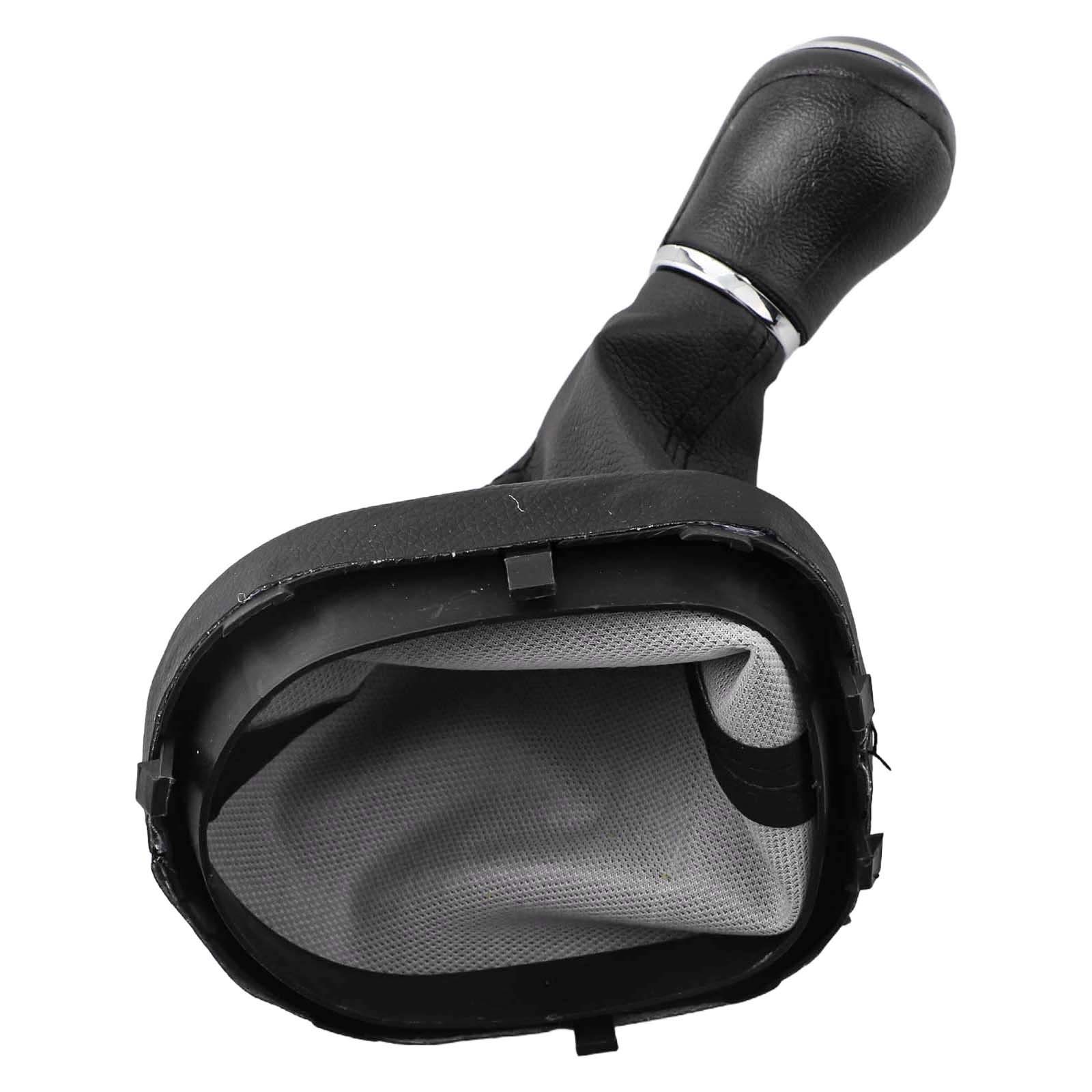 For Touran Compatible Black Shift Knob with Leather Boot for Manual 6 Speed - Picture 42 of 48
