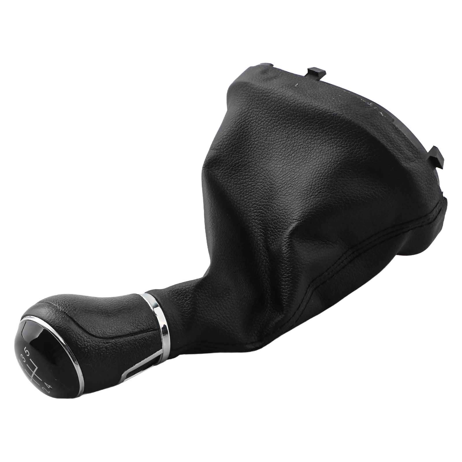 For Touran Compatible Black Shift Knob with Leather Boot for Manual 6 Speed - Picture 44 of 48