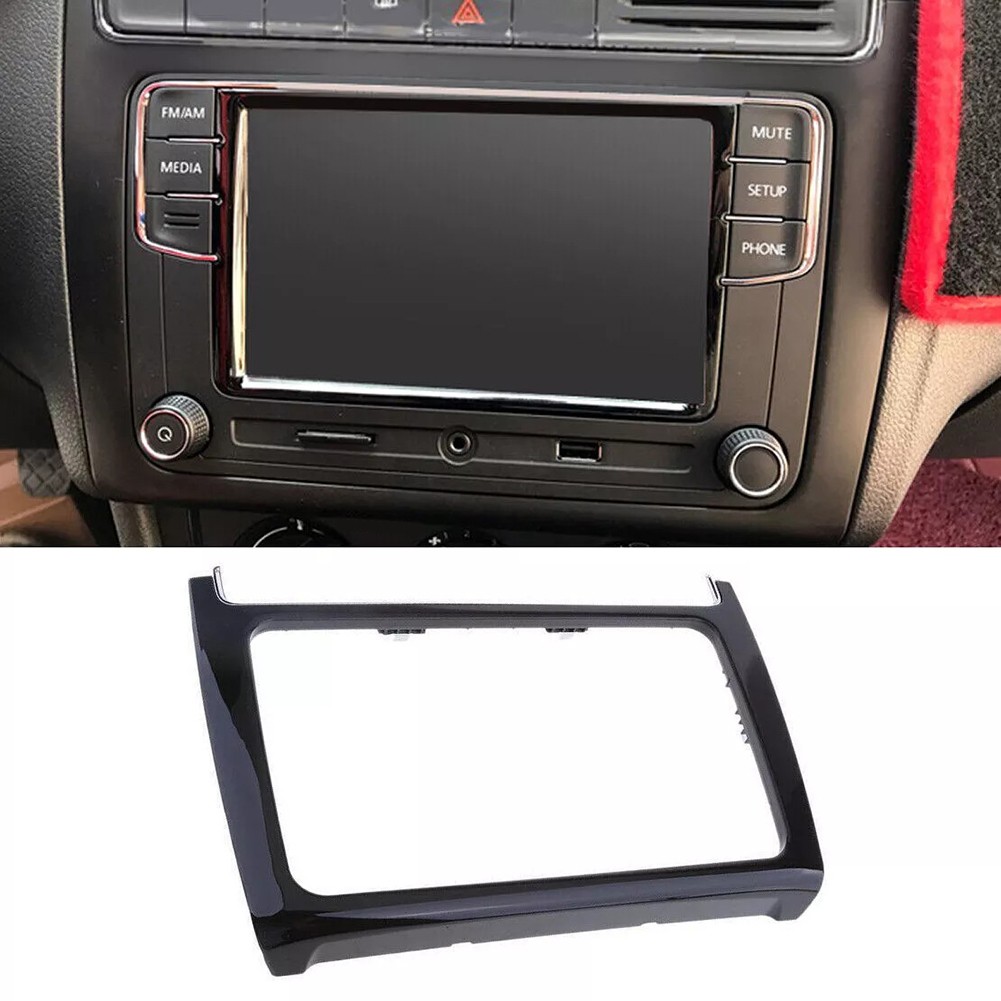 Panel de marco central de tablero para MK5 2014 2017 compatible con radio estéreo de automóvil 2DIN - Imagen 31 de 46