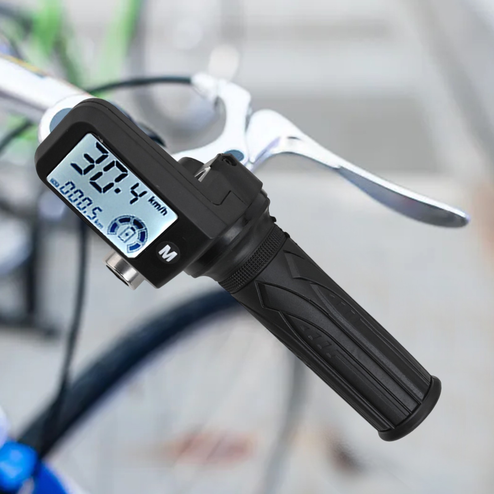 E Bike Throttle Control 48V Handle Grip with Integrated LCD Display & Key Locks - Picture 42 of 48
