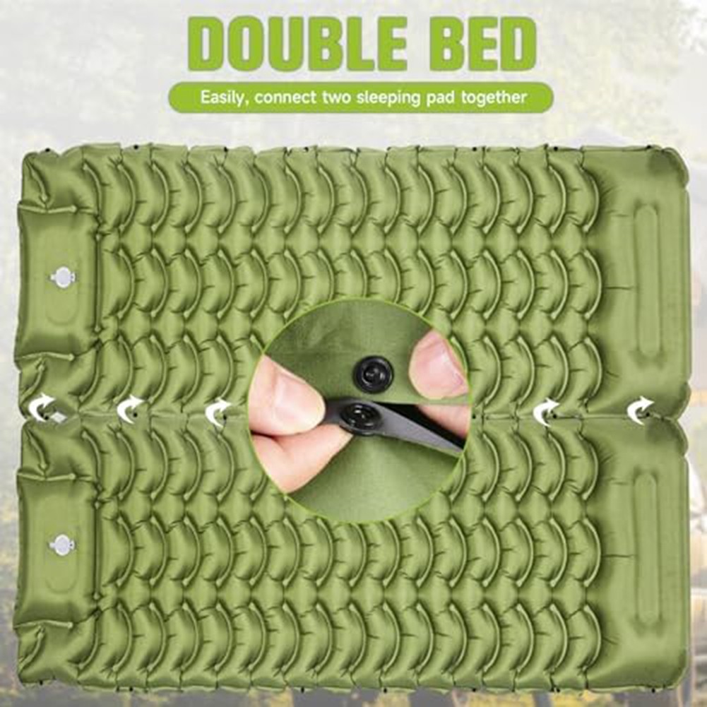Convenient Portable Sleeping Pad Ideal for Friends and Couples Outdoors - Picture 22 of 30
