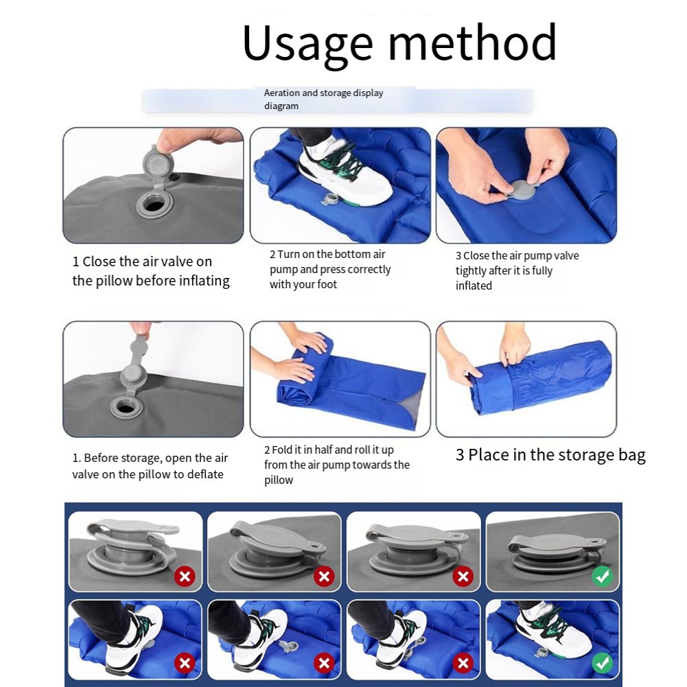 Convenient Portable Sleeping Pad Ideal for Friends and Couples Outdoors - Picture 16 of 30