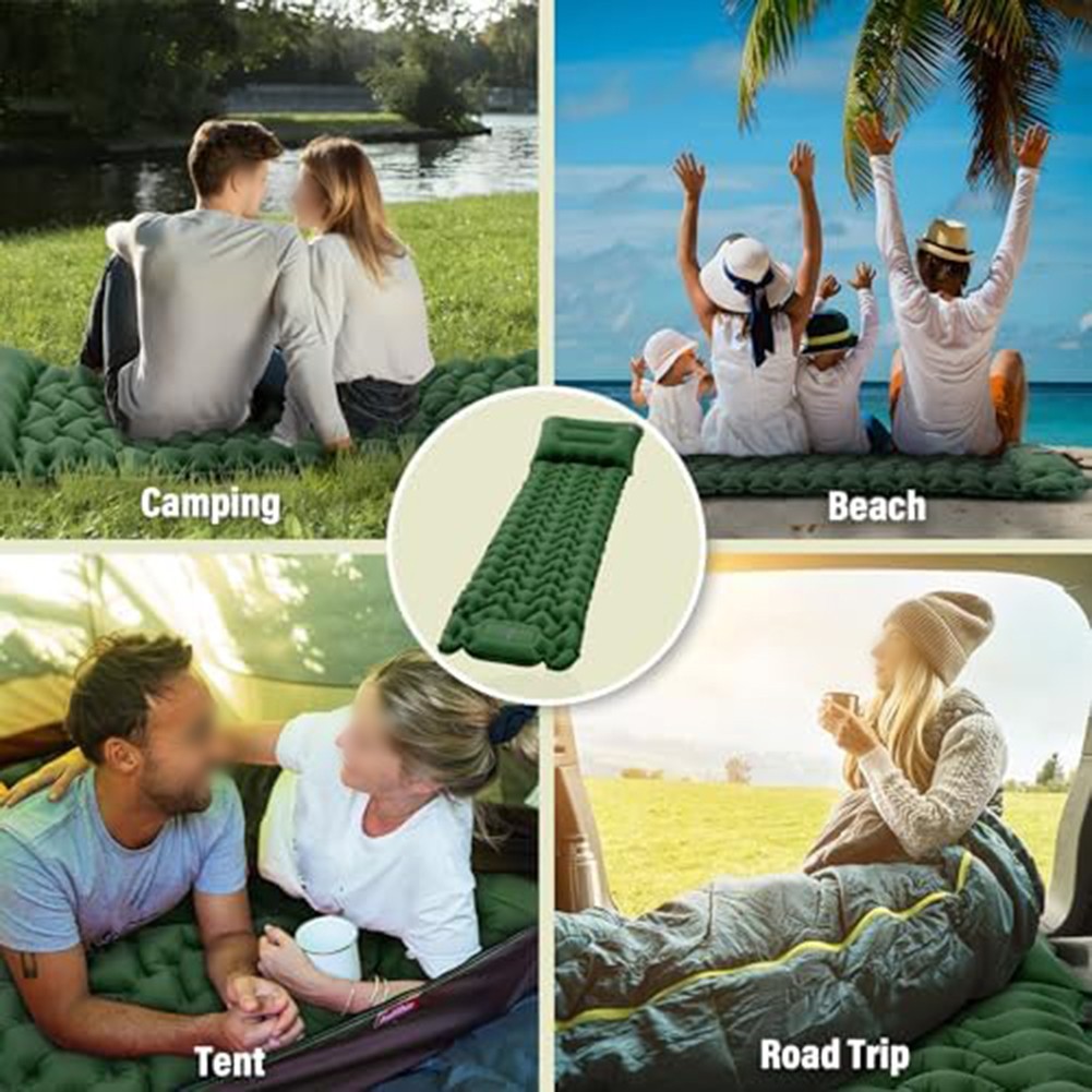 Ultraleichte selbstaufblasende Isomatte für Outdoor-Aktivitäten und Reisen - Bild 14 von 38