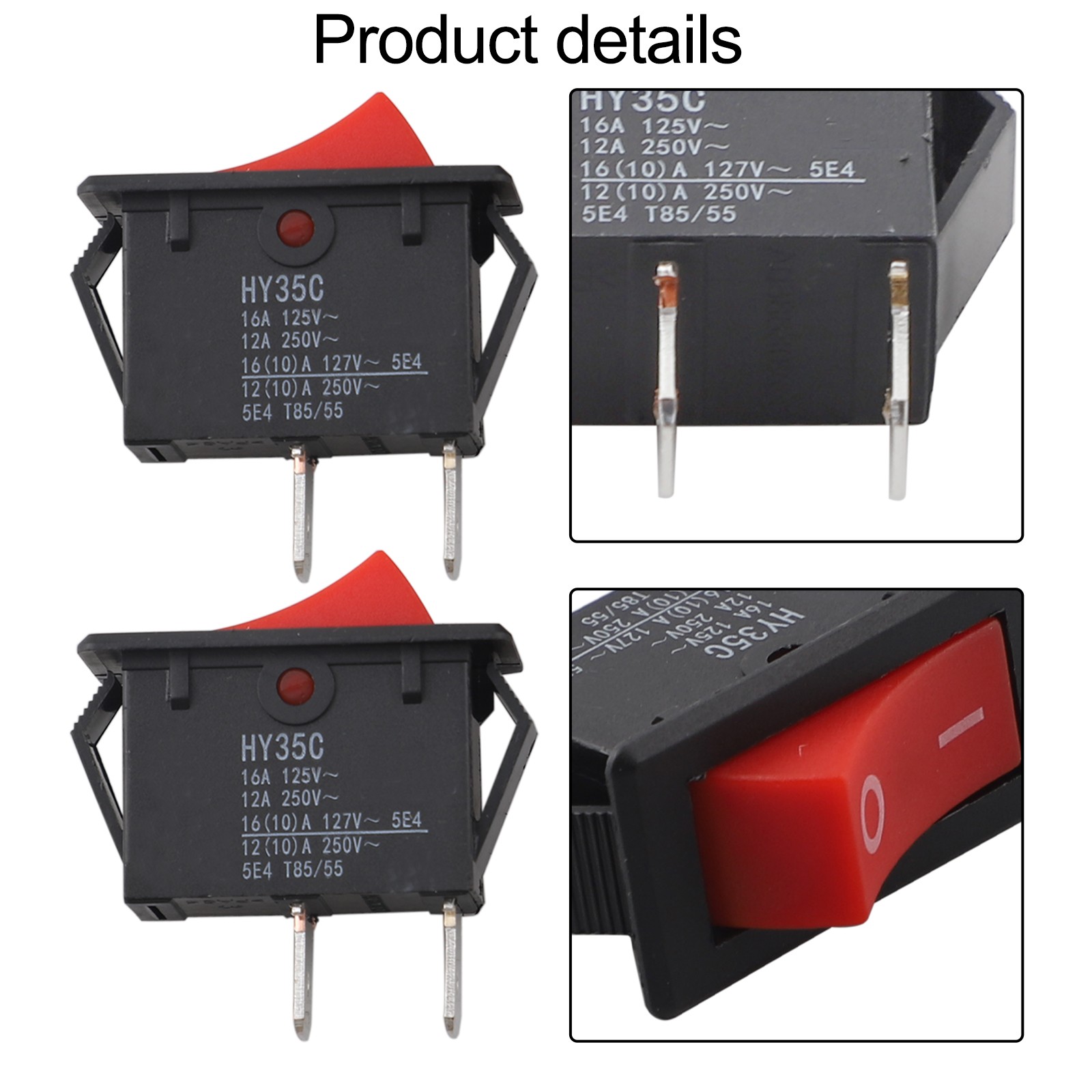 ●OnOff Effortless 2PCS 2 Foot ONOFF Prewired Rocker Toggle Switch