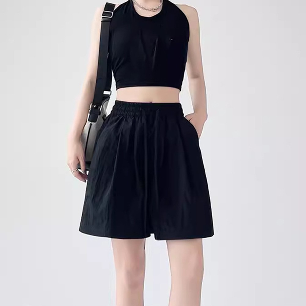 Summer Casual Loose Fit Shorts with Ice Silk Material Perfect for Everyday Wear - Picture 14 of 28