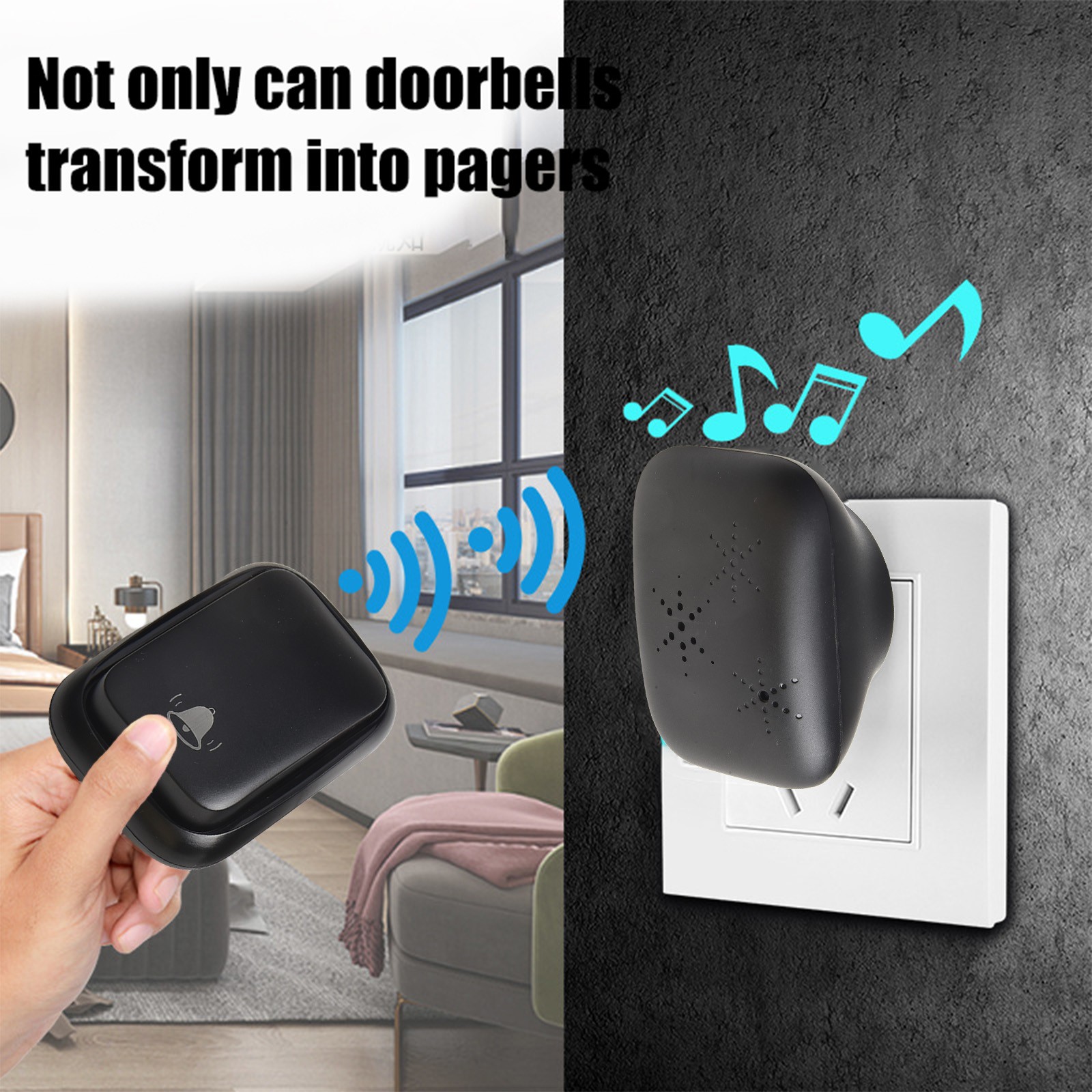 Battery-Free Doorbell Cost-Effective Environmentally Friendly acheter Home Security