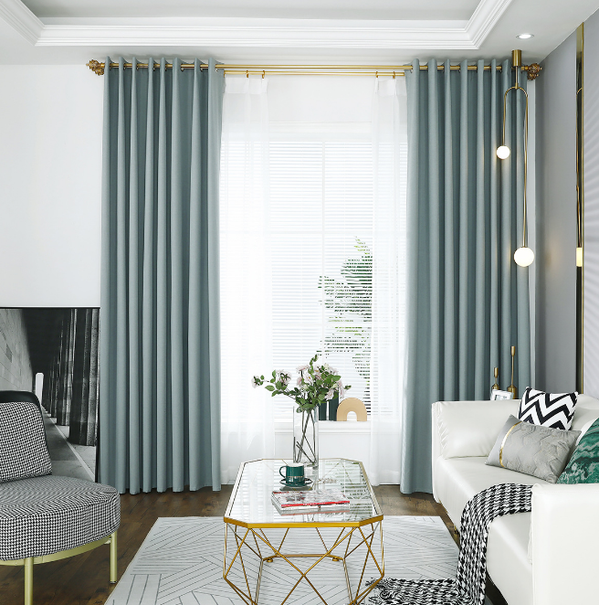 Stylish Decor Blackout Curtains Comfortable Environment Energy Efficient - Picture 19 of 23