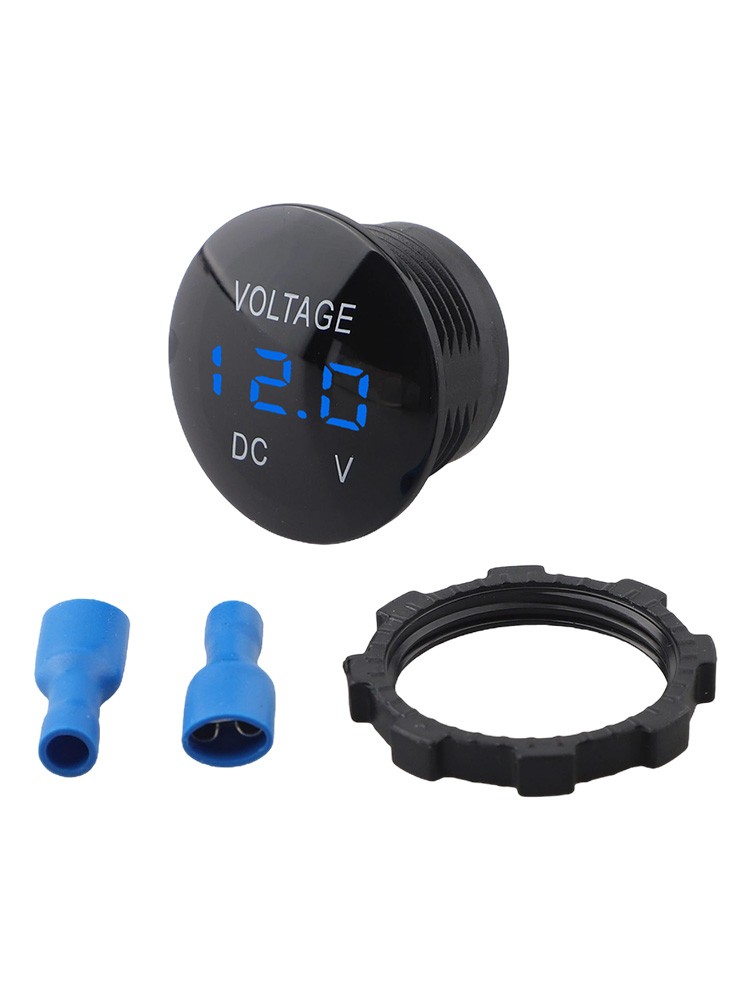 Voltmètre numérique DC DEL pour moto voiture batterie design étanche 12V24V - Imagen 34 de 37