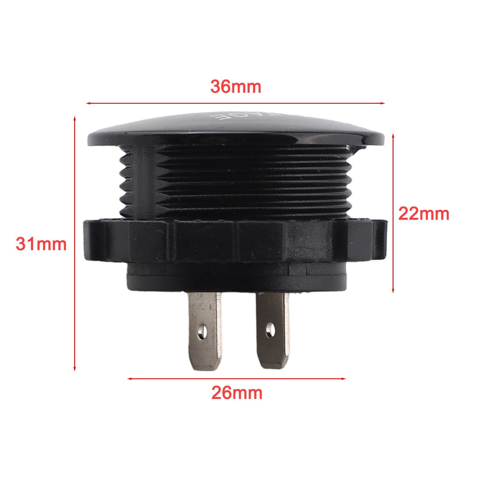Voltmètre numérique DC DEL pour moto voiture batterie design étanche 12V24V - Imagen 27 de 37