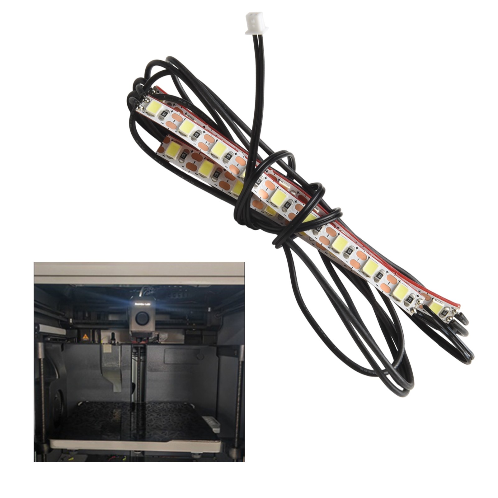Improved Lighting Kit for Bambulab Printers Models For P1P and For X1110cm - Zdjęcie 17 z 25