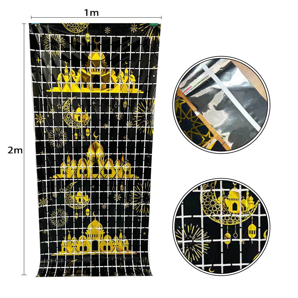 Set di due tende decorative in nappa scintillanti ogni tenda è 1mx2m - Foto 48 di 49