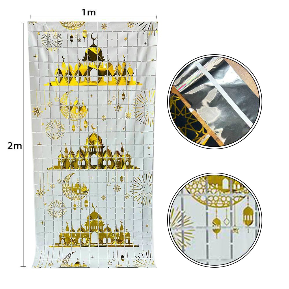 Set di due tende decorative in nappa scintillanti ogni tenda è 1mx2m - Foto 17 di 49