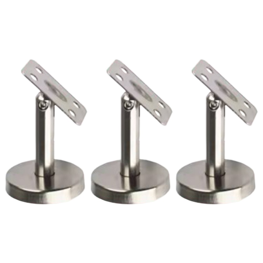 Adjustable Column Brackets Set of 3 for Stainless Steel Handrail Support