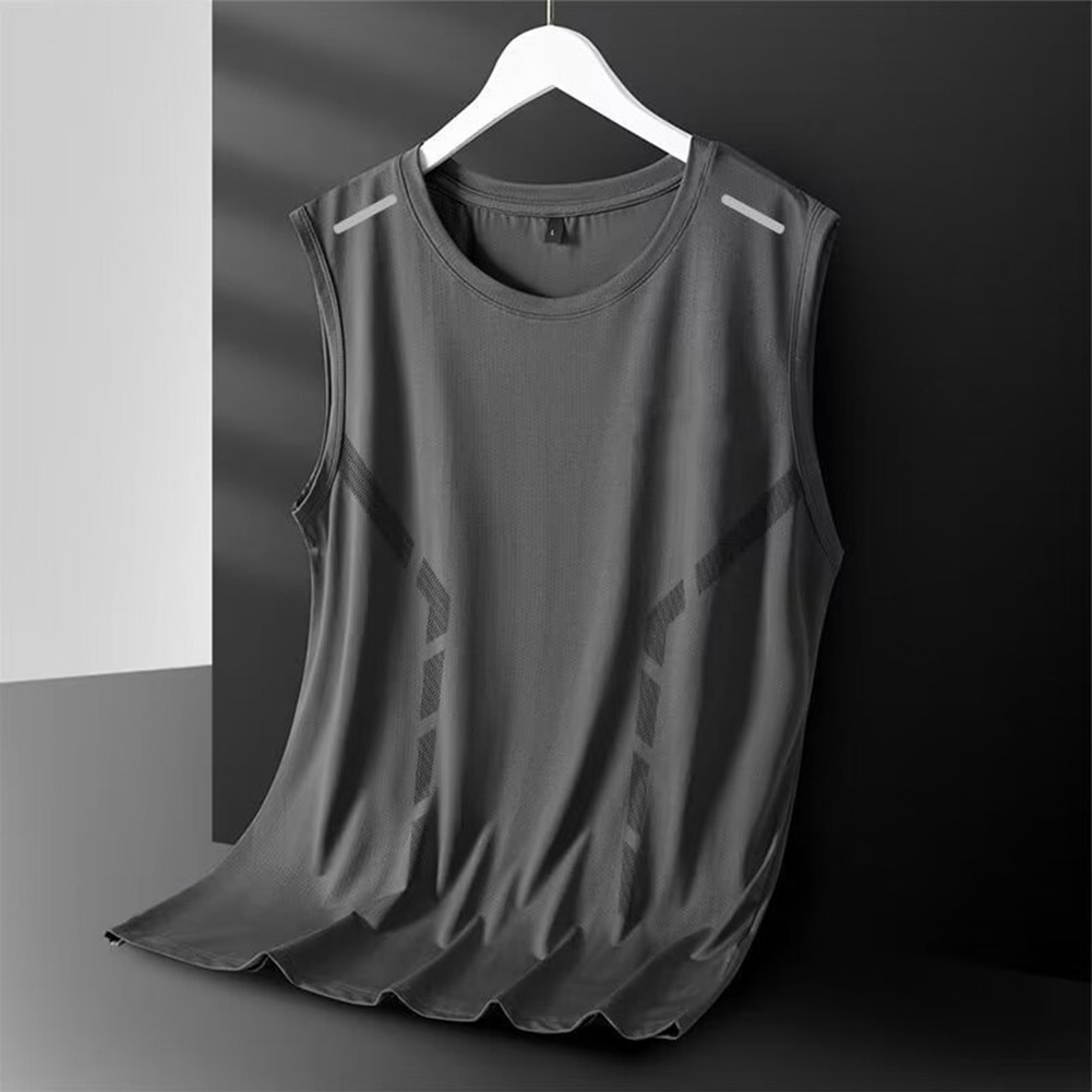 Mens Quick Dry Sleeveless Vest Designed for Comfort During Intense Workouts - Picture 14 of 20