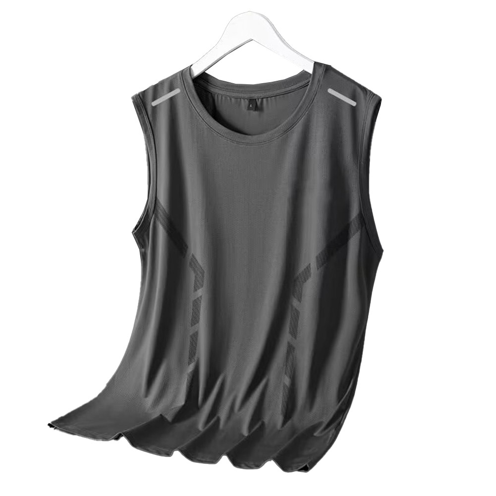 Mens Quick Dry Sleeveless Vest Designed for Comfort During Intense Workouts - Picture 13 of 20