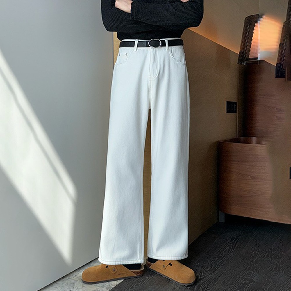 Causal Street Style Herren Jeans bequeme und stylische Hose mit weitem Bein - Bild 14 von 24