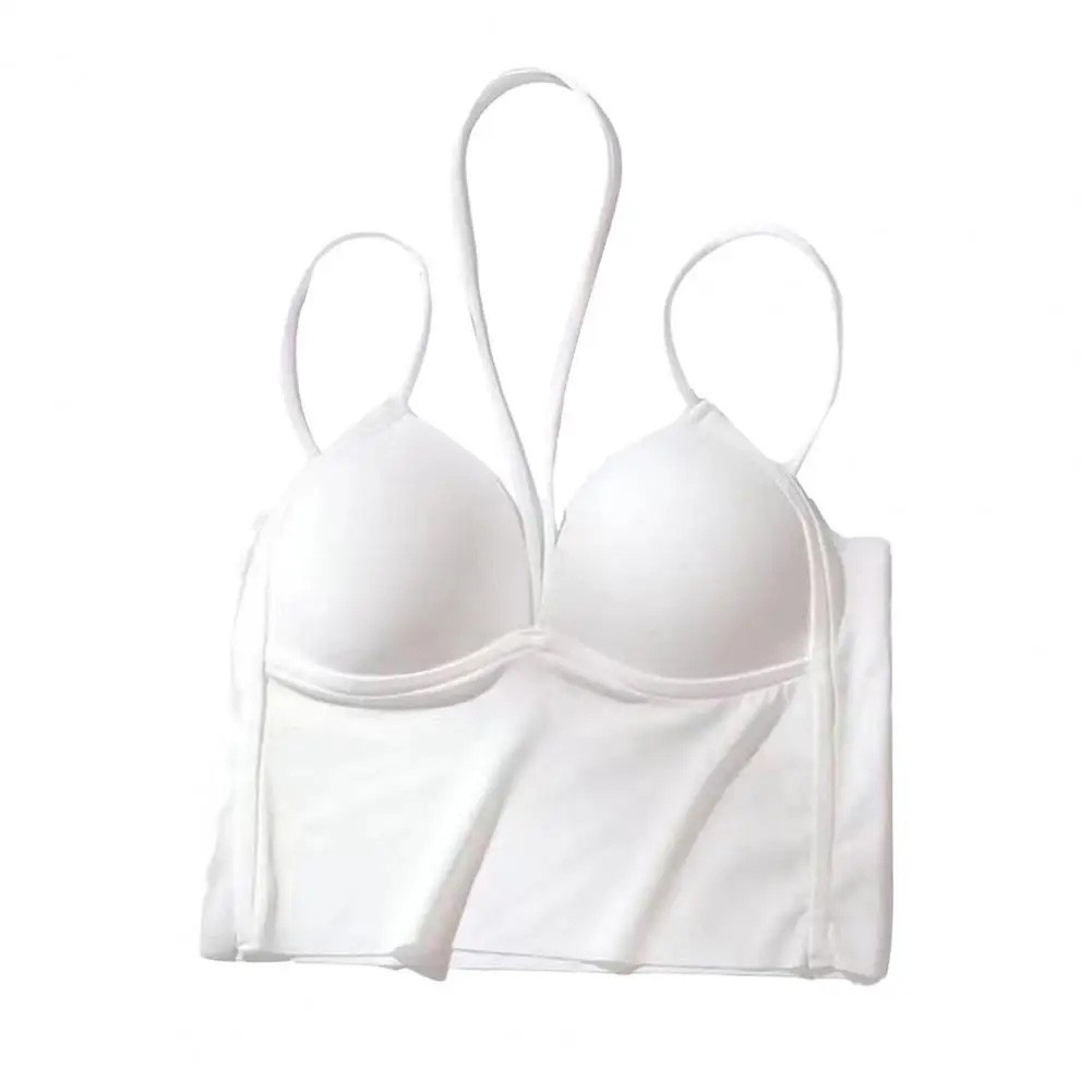 Damen Sommer Yoga Weste tiefer V-Ausschnitt mit verstellbaren Trägern in Unifar - Bild 19 von 27