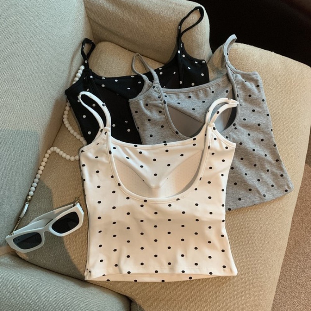 Camisole à la mode pour femme à pois vibrants pour style temps chaud - Foto 19 di 40