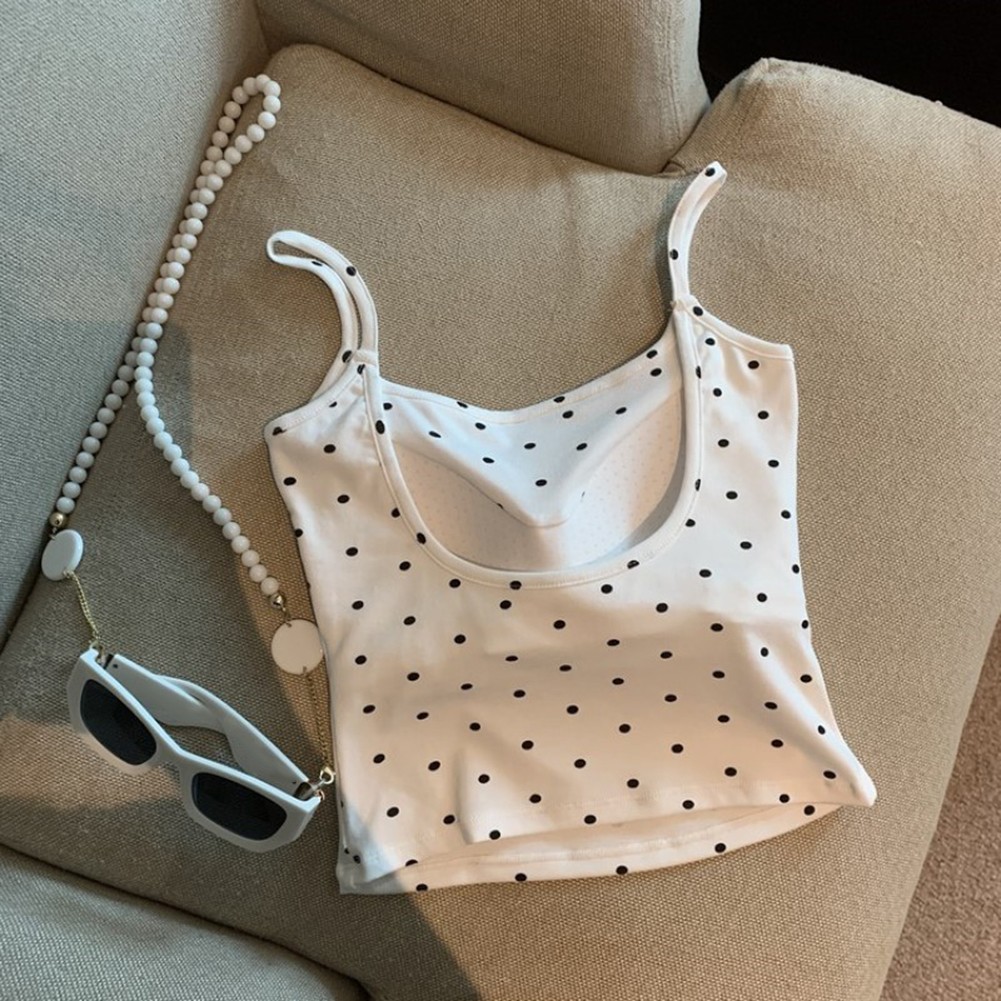 Camisole à la mode pour femme à pois vibrants pour style temps chaud - Foto 18 di 40