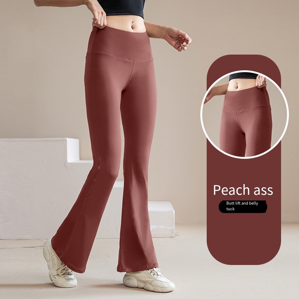 Energetic Style Womens Breathable Flared Sports Tights in Multiple Colors
