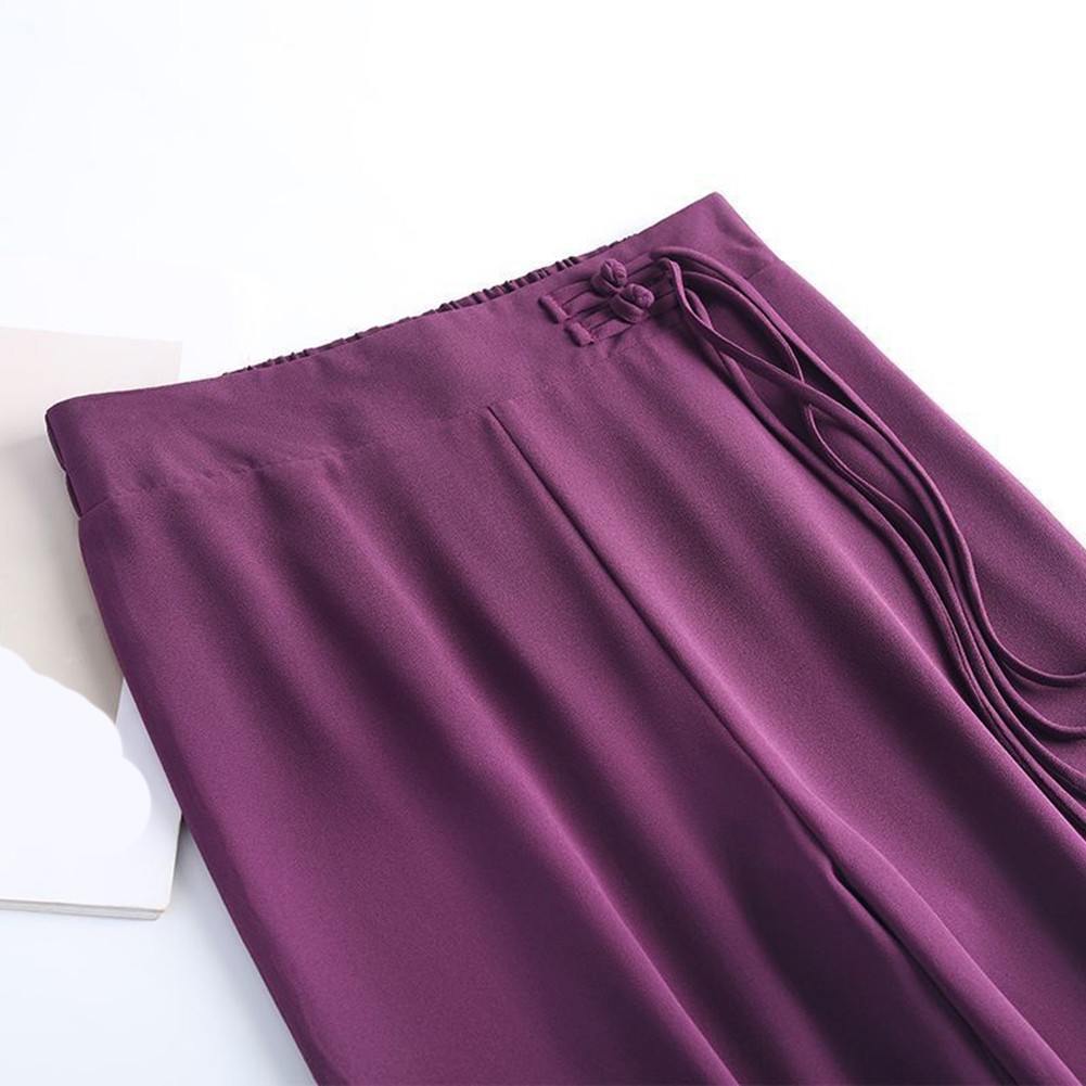Chiffon Women's Summer Trousers Featuring Double Layer and Relaxed Fit - Picture 18 of 44