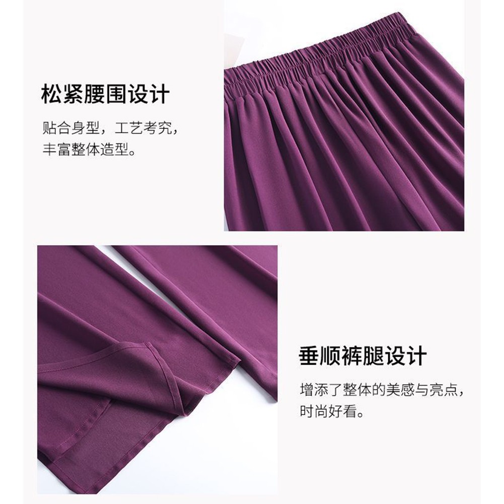 Chiffon Women's Summer Trousers Featuring Double Layer and Relaxed Fit - Picture 15 of 44